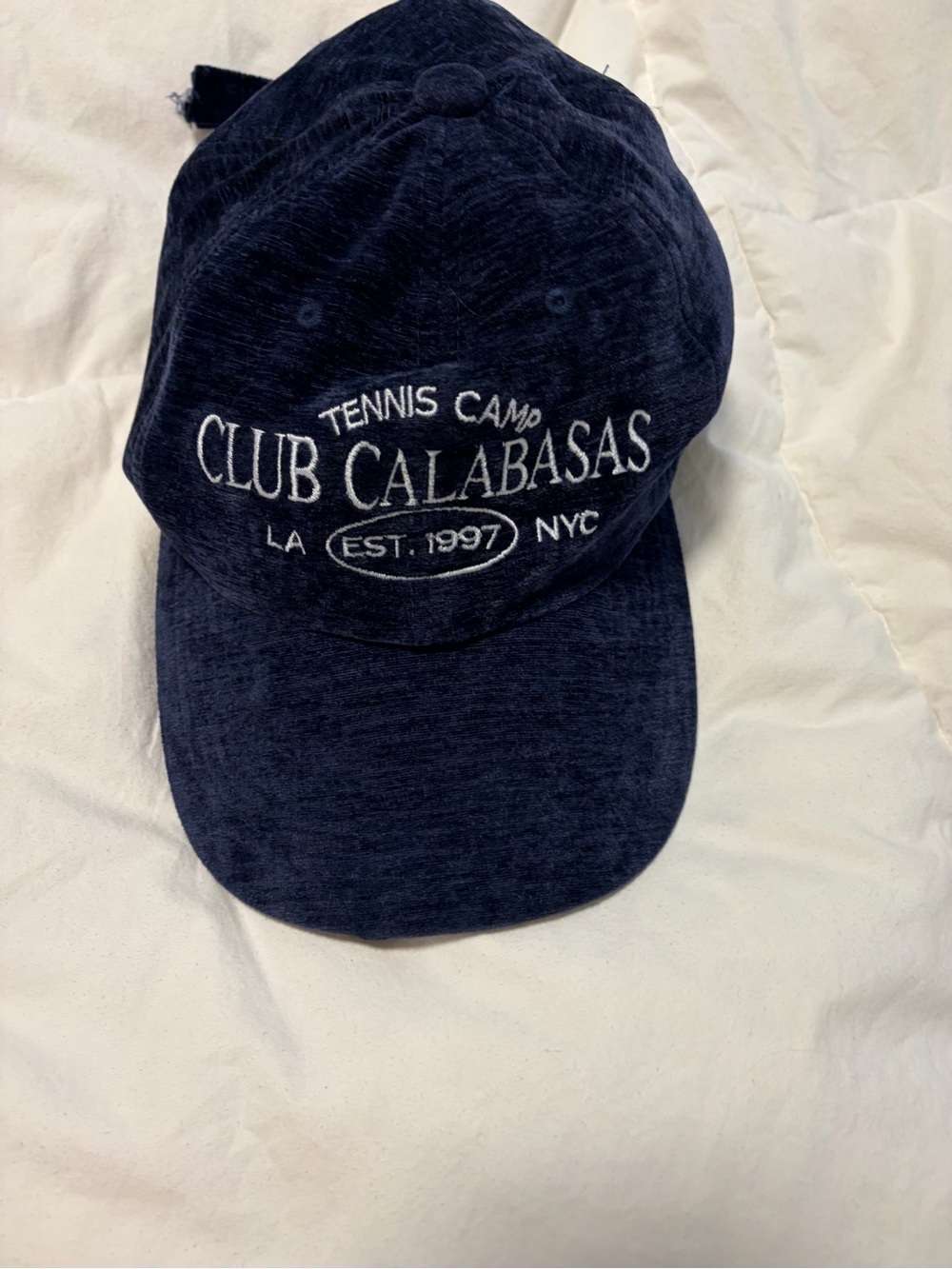 Navy Baseball Cap - Tennis Camp Logo